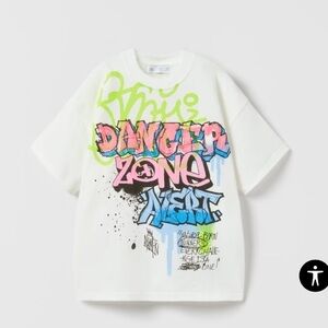 Zara Kids Graffiti T Shirt